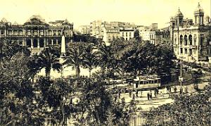 PA c- 028- Place d'Armes- trams et autobus